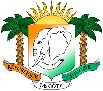 Featured is a vector graphic of the current Coat of Arms for the African Republic of the Ivory Coast (or Republique de Cote d'Ivoire).  Image used courtesy of the GNU Free Documentation License 1.2 License. (http://commons.wikimedia.org/wiki/File:Coat_of_Arms_of_C%C3%B4te_d%27Ivoire.svg)